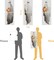 3pcs Extra Large Scary White Ghosts with Pumpkin Window Decals